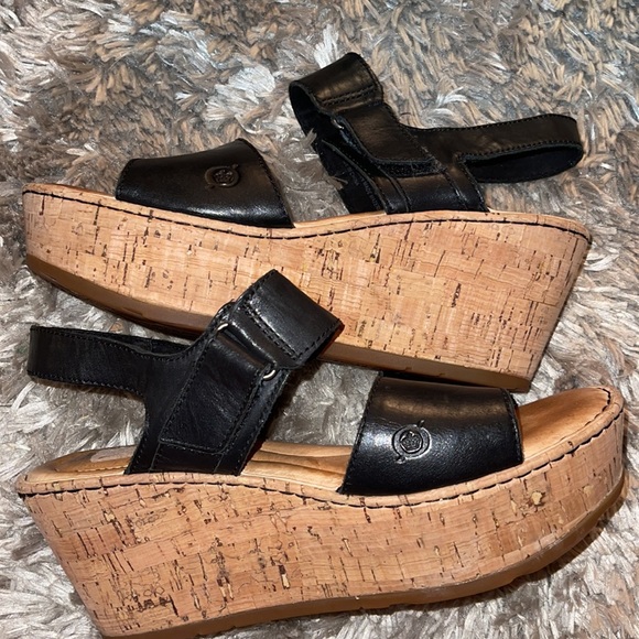 born mae platform wedge